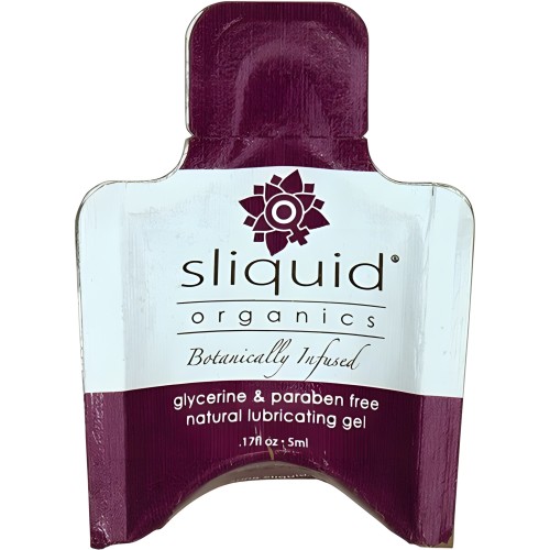 Sliquid Organics Natural Lubricating Gel - .17 oz Pillow