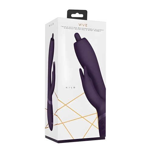 Nilo - Vibrador Conejo Para El Punto G Púrpura