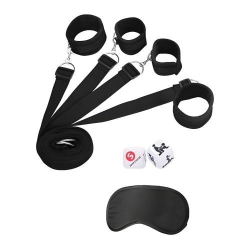 Ouch! Kit de Restricción de Amarre Negro