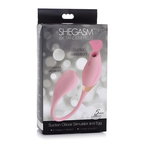 Shegasm 8x Estimulador de Clítoris y Huevo de Silicona