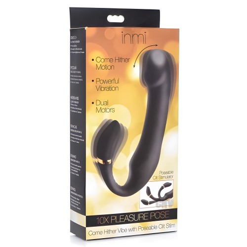 10x Pleasure Pose Come Hither Silicone Vibrator