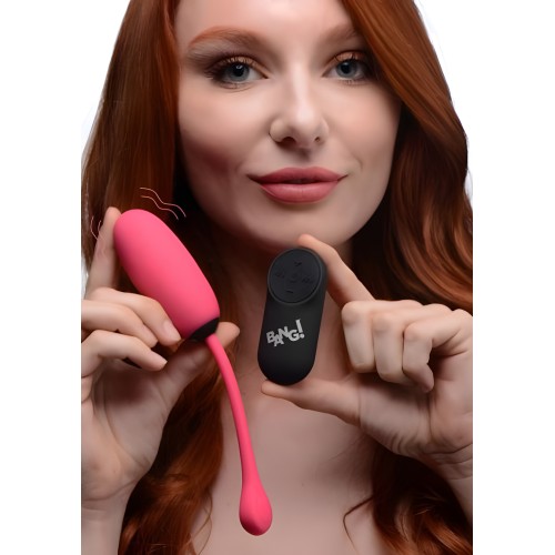 Huevo de Silicona Plush 28x Control Remoto - Rosa