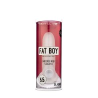 Sheath Micro Ribbed Fat Boy 5.5in Transparente