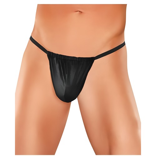 Male Power Posing Thong Black