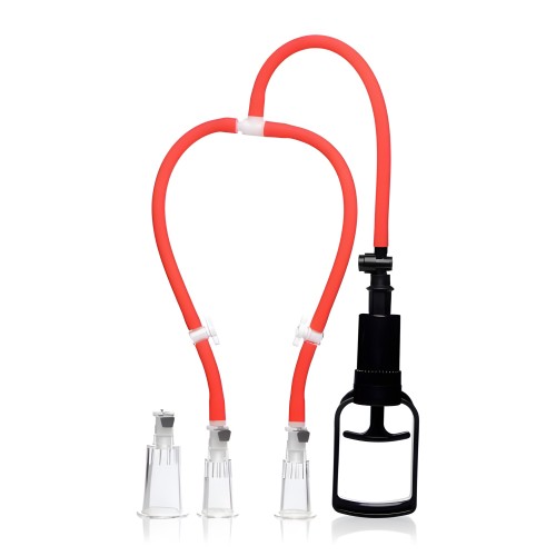 Sistema de Bomba para Pezones y Clítoris 3 Vías