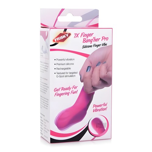 Vibrador de Silicona 7x Finger Bang Her Pro
