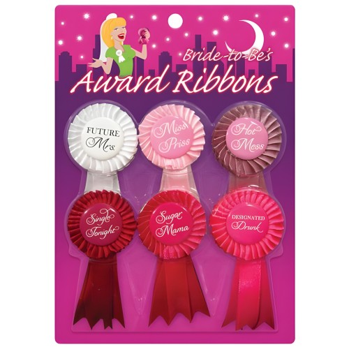 Bride To Be Award Ribbons 6 Pack
