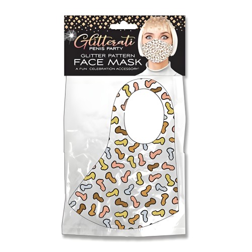 Glitterati Penis Party Face Mask - Fun Accessory
