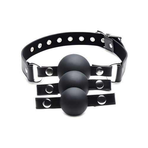 Strict Interchangeable Silicone Ball Gag Set - Versatile Play