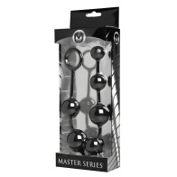 Serpent 6 Silicone Beads Of Pleasure Black