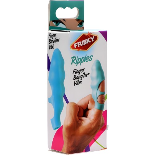 Finger Bang Her Vibe Teal Blue Finger Vibrator