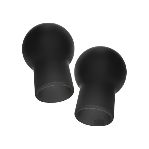 Advanced Silicone Nipple Suckers Black - Intense Stimulation