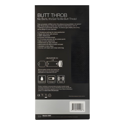 Butt Throb Vibrating Plug