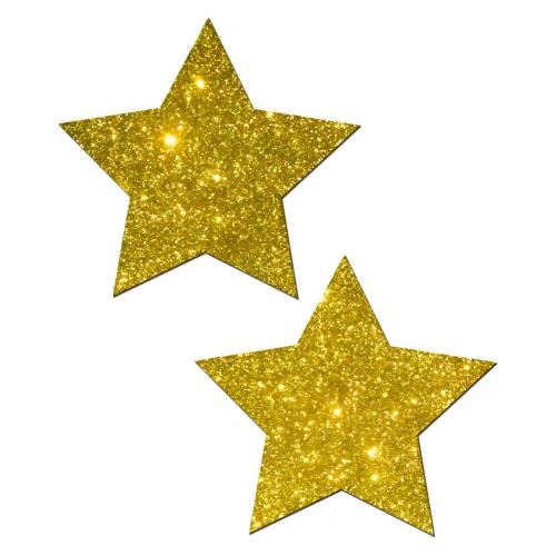 Gold Glitter Rock Star Pasties