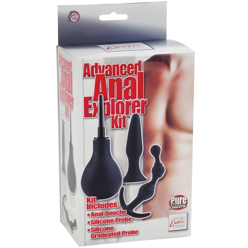 Kit Explorador Anal Avanzado - Silicona Negra