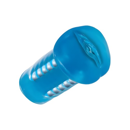 Basic Essentials Beaded Masturbator Blue