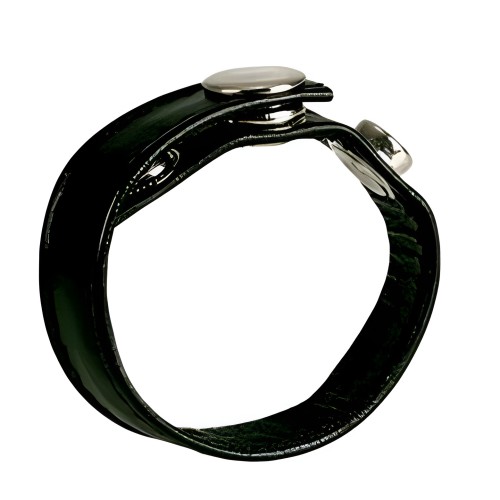 Black Leather Cock Ring