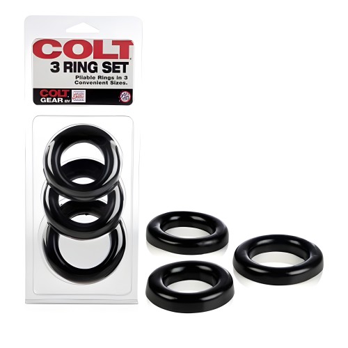 Colt 3 Ring Set - Adjustable Sizes