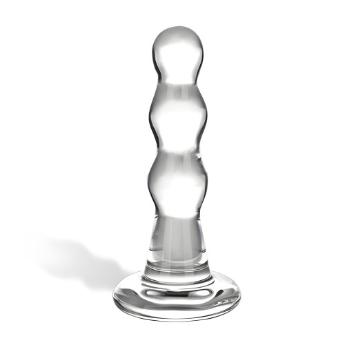 Plug Anal Beaded Glas Triple Play | Transparente & Seguro