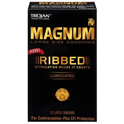 Trojan Magnum Ribbed Condoms