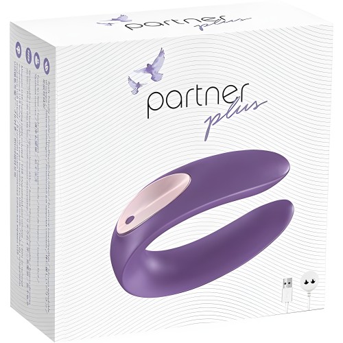 Partner Plus Purple Vibrator with Remote Control