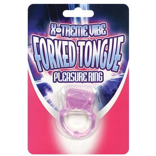 Xtreme Vibes Forked Tongue - Vibrating Pleasure Ring