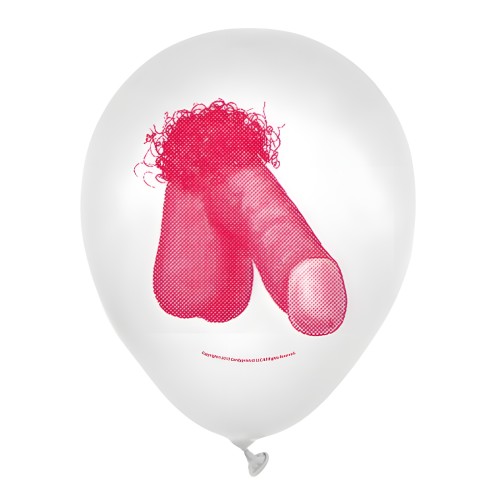 Globos de Látex Mini Pene Paquete de 8