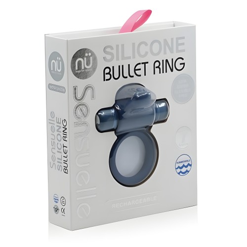 Sensuelle Bullet Cock Ring With Tongue