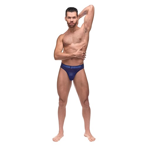 Male Power Diamond Mesh Bong Thong - S/M