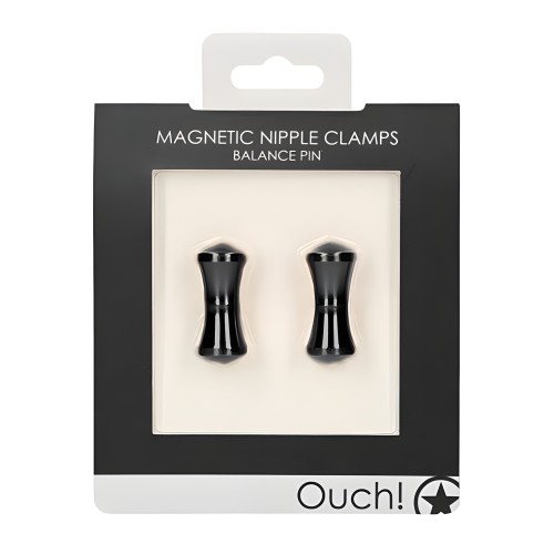 Pinzas Magnéticas para Pezones Ouch - Balance Negro