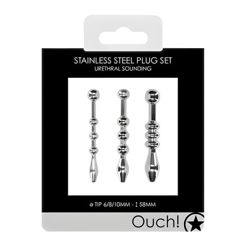 Urethral Sounding Metal Plug Set