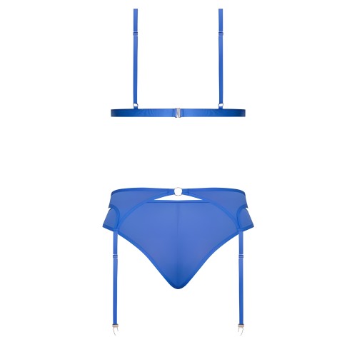 Sostén Sassy, Ligueros y Panty de Magic Silk