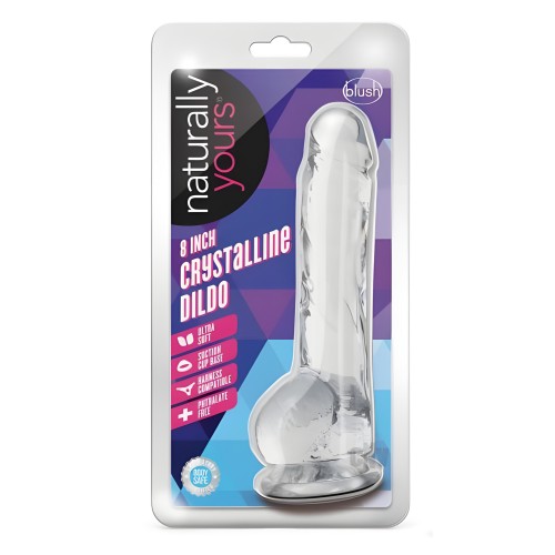 Naturally Yours Crystalline Dildo - 8 In. Diamond