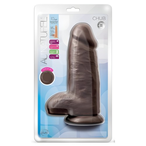 Dildo Au Naturel Chub 10 Pulgadas Chocolate