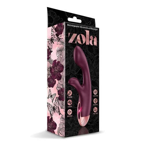 Zola Rechargeable Silicone Warming Dual Massager