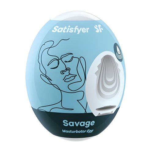 Huevo Masturbador Satisfyer Savage Azul