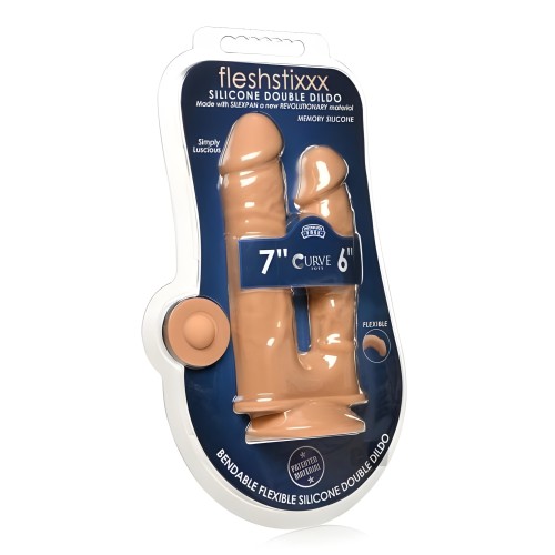 Fleshstixxx Silicone Dbl Dildo Tan
