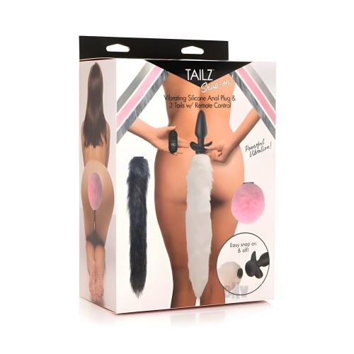 Tailz Vibe Plug And 3 Tails W/Remote Set