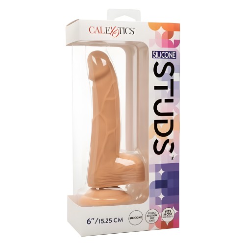 Dildo Studs de Silicona 6 - Marfil