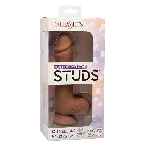 Dildos de Silicona Densa Doble 5 Chocolate