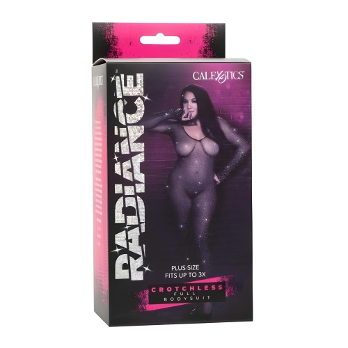 Radiance Crotchless Lingerie Black