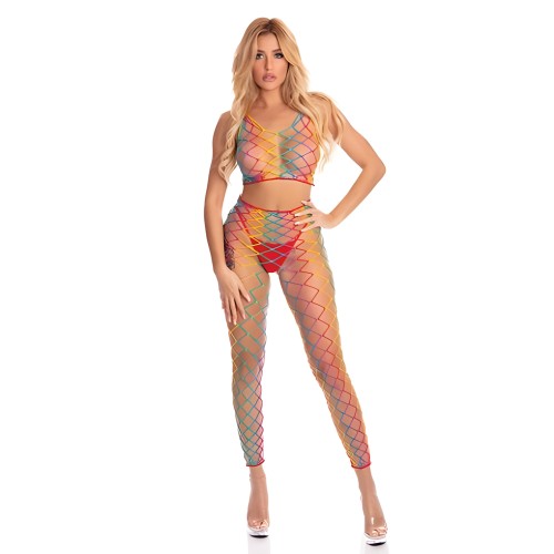 Pink Lipstick Roy G. Biv 2 Pc Bodystocking