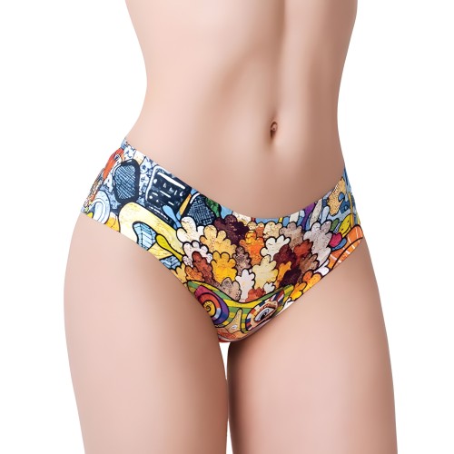 =mememe Slip Impreso Psychotropical Trash Xl