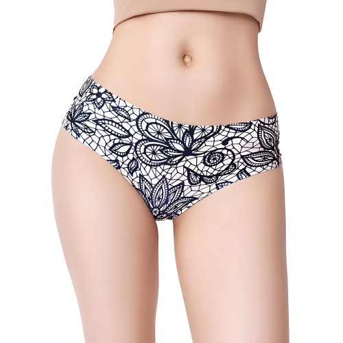 =mememe Tanga Total Impreso Encaje Sm