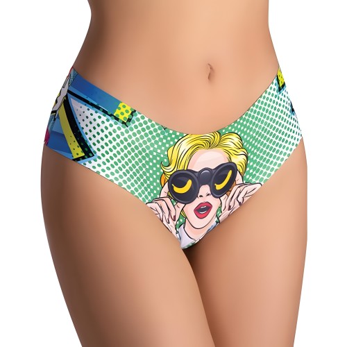 Curious Girl Printed Slip - Comodidad Divertida