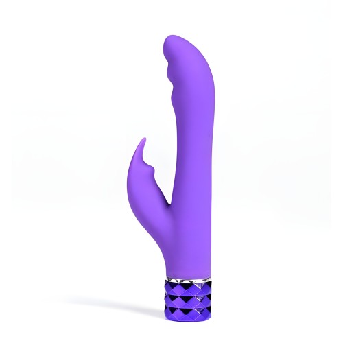 Vibrador Conejito de Silicona Recargable Hailey Púrpura Neón