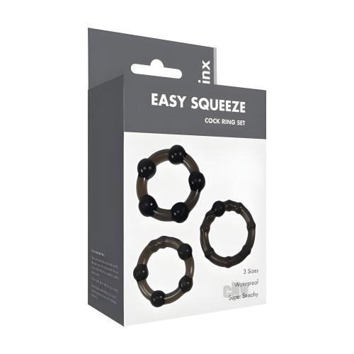 Linx Cock Ring Set - Black