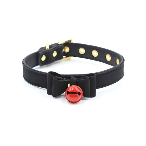 Plesur Cat Bell Bow Tie Collar - Black