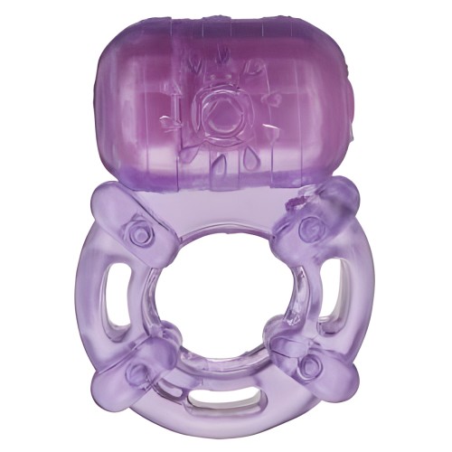 Cloud 9 Pleasure Tickler Vibrating Cock Ring - Purple