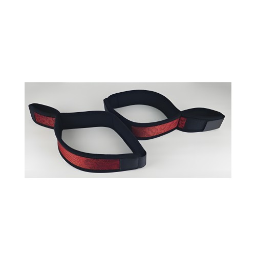 Spartacus Wrist To Thigh Cuffs - Neoprene Red